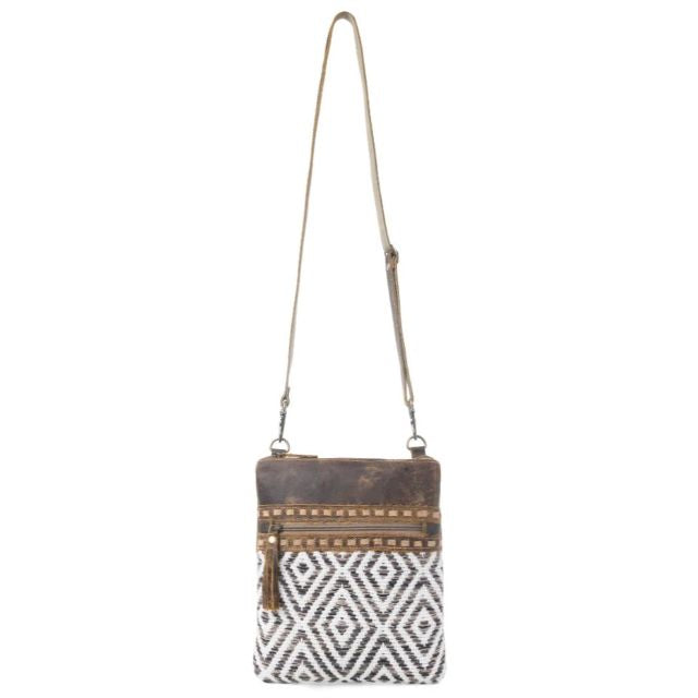 Myra Sand Weaver Small Crossbody Bag S-7353