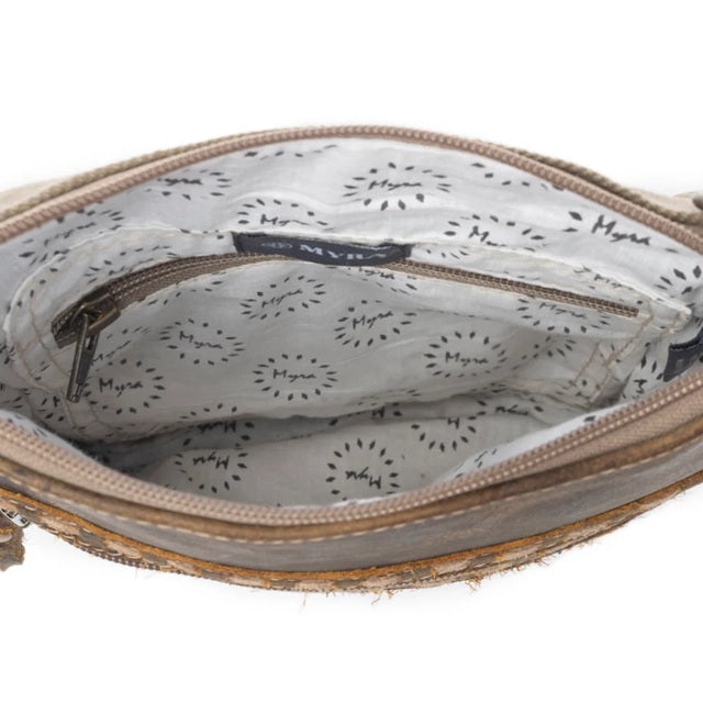 Myra Sand Weaver Small Crossbody Bag S-7353