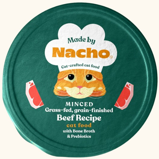 Made By Nacho, Minced Beef & Bone Broth Cup, Case of 10, 2.5oz cups