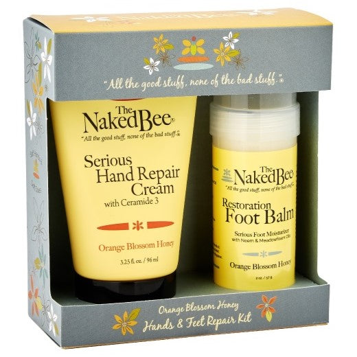 Naked Bee Orange Blossom Honey Hands & Feet Repair Kit Gift Set