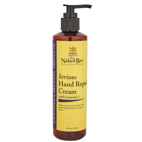Naked Bee Orange Lavender & Beeswax Serious Hand Repair Cream 8 oz Pump