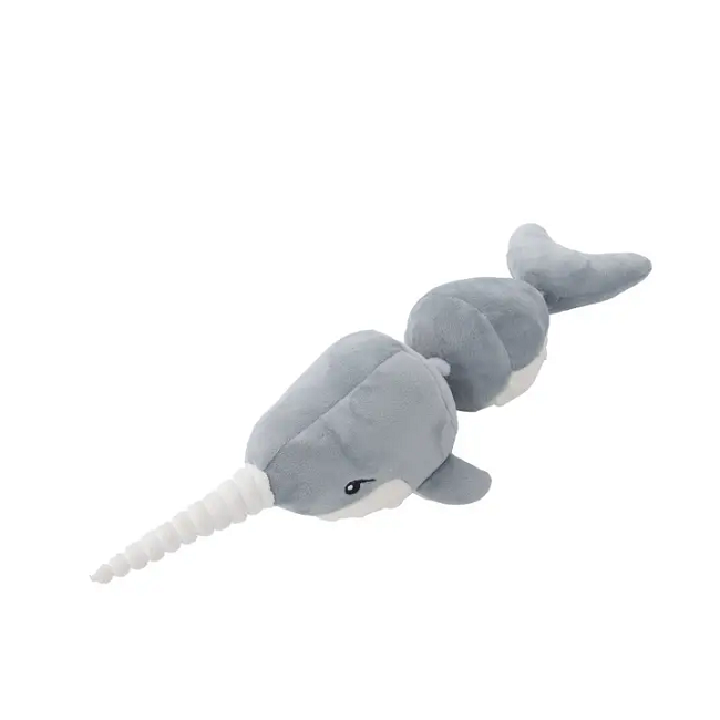 Tall Tails Plush Narwhal Dog Toy