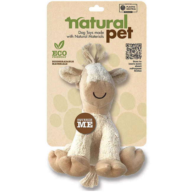 Natural Pet 6" Plush Horse Dog Toy