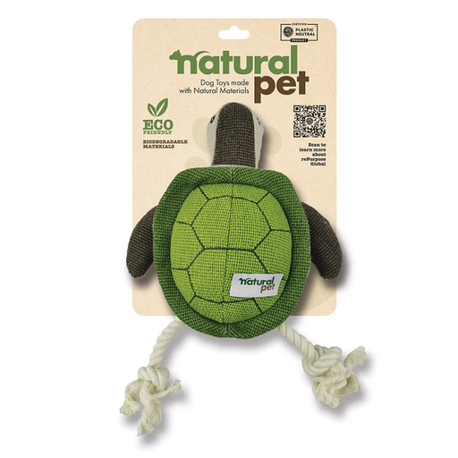 Natural Pet Canvas Hemp Turtle Dog Toy