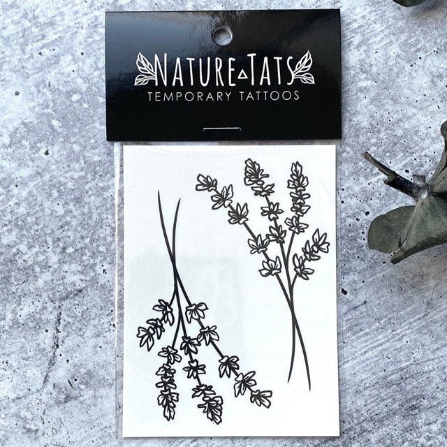 Lavender Twigs Temporary Tattoo