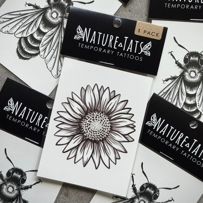 Sunflower Temporary Tattoo