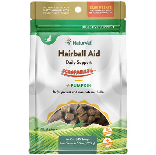 NaturVet Scoopables Hairball Aid Cat Supplement 5.5-oz