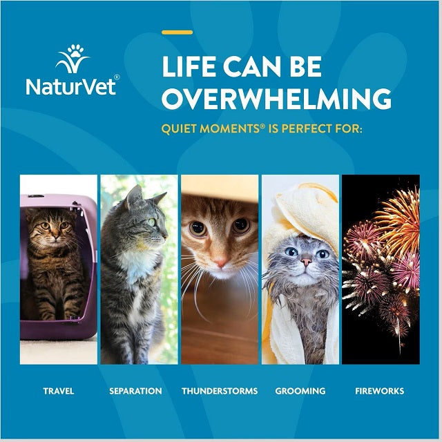 NaturVet Scoopables Quiet Moments Calming Aid Cat Supplement 5.5-oz