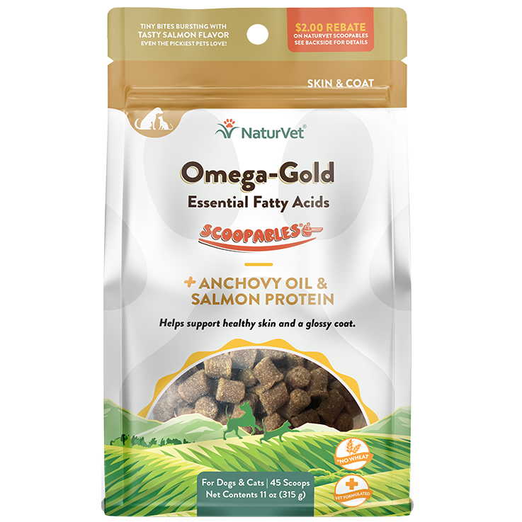 NaturVet Scoopables Omega-Gold Dog & Cat Supplement 11-oz