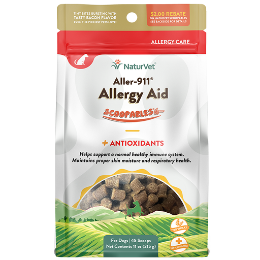 NaturVet Scoopables Aller-911 Allergy Aid Dog Supplement 11-oz