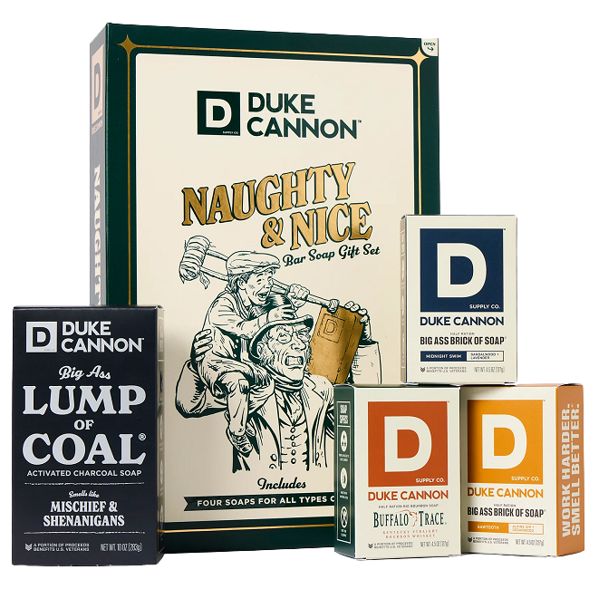 Duke Cannon Naughty & Nice Bar Soap Gift Set