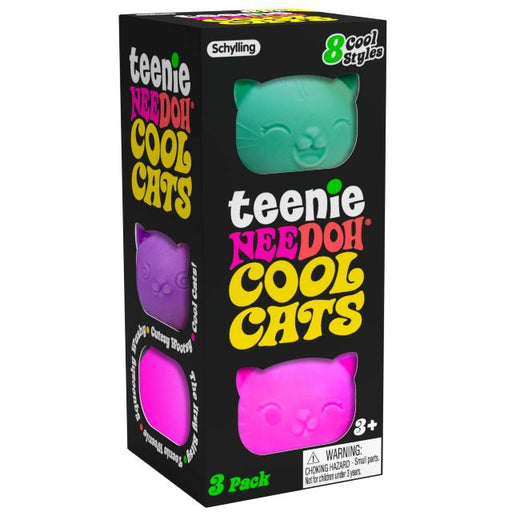 Teenie NeeDoh Cool Cats 3-Pack, Assorted