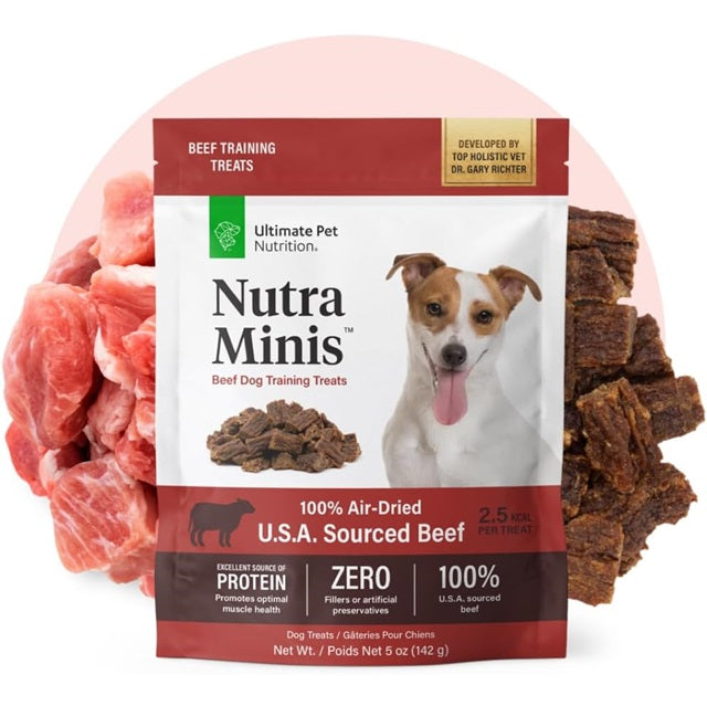 Nutra Minis Air-Dried Beef Dog Training Treats 5-oz.