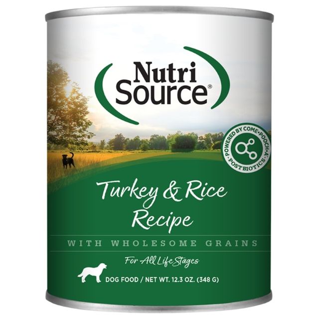 Nutrisource® Dog Turkey & Rice Food, 12.3-oz Can