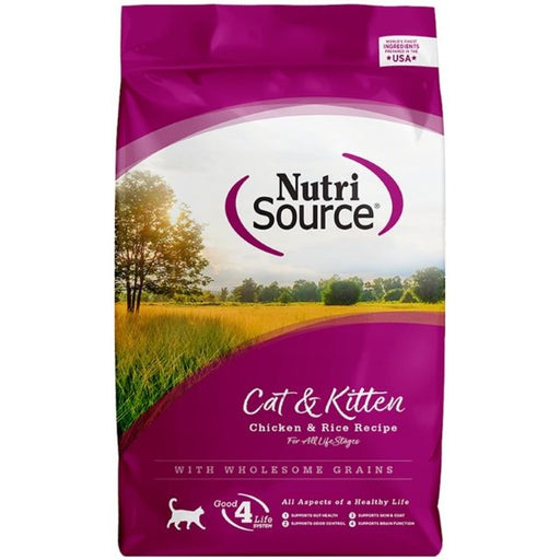 NutriSource Cat & Kitten Chicken & Rice Recipe Dry Cat Food 4-Lbs.