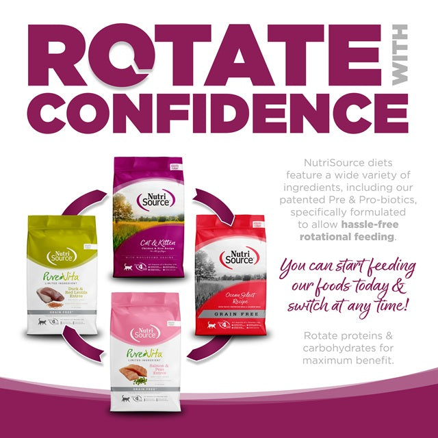 NutriSource Cat & Kitten Chicken & Rice Recipe Dry Cat Food 4-Lbs.