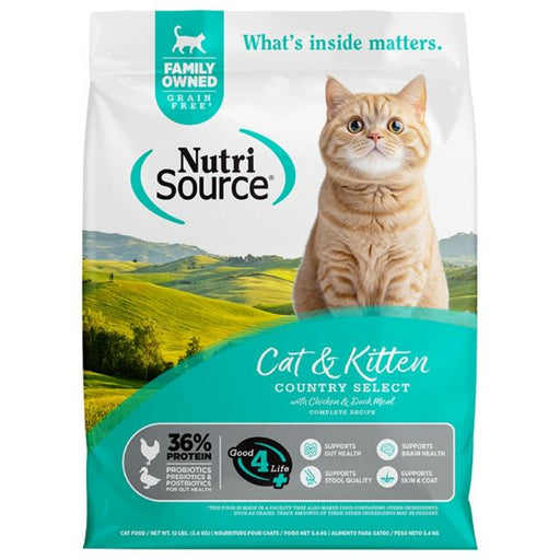 NutriSource Cat & Kitten Grain Free Country Select 4lbs