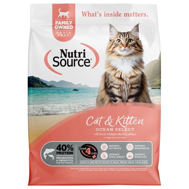 NutriSource Cat & Kitten Grain Free Ocean Select Recipe 4lb