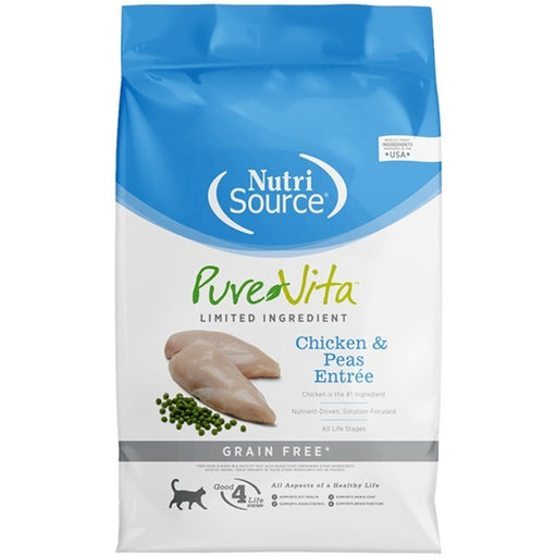 Pure Vita Limited Ingredient Chicken & Peas Entrée Grain Free Cat Food 4-Lbs.