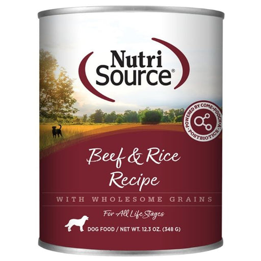 Nutrisource® Dog Beef & Rice Food, Case of 12, 12.3 oz. Cans