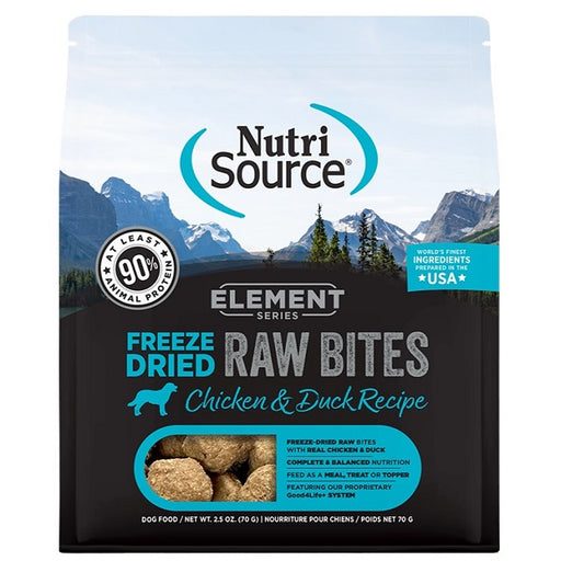 NutriSource Element Series Freeze-Dried Raw Bites Chicken & Duck Recipe for Dogs