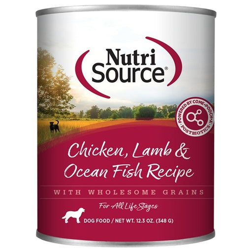 Nutrisource® Chicken, Lamb & Ocean Fish Canned Dog Food, 12.3-oz Can