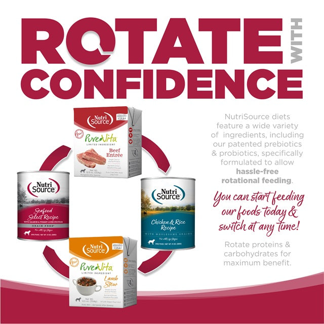 Nutrisource® Chicken, Lamb & Ocean Fish Canned Dog Food, 12.3-oz Can