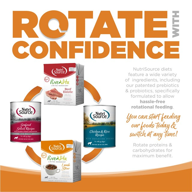 Nutrisource® Lamb Recipe Canned Dog Food, 12.3-oz Can