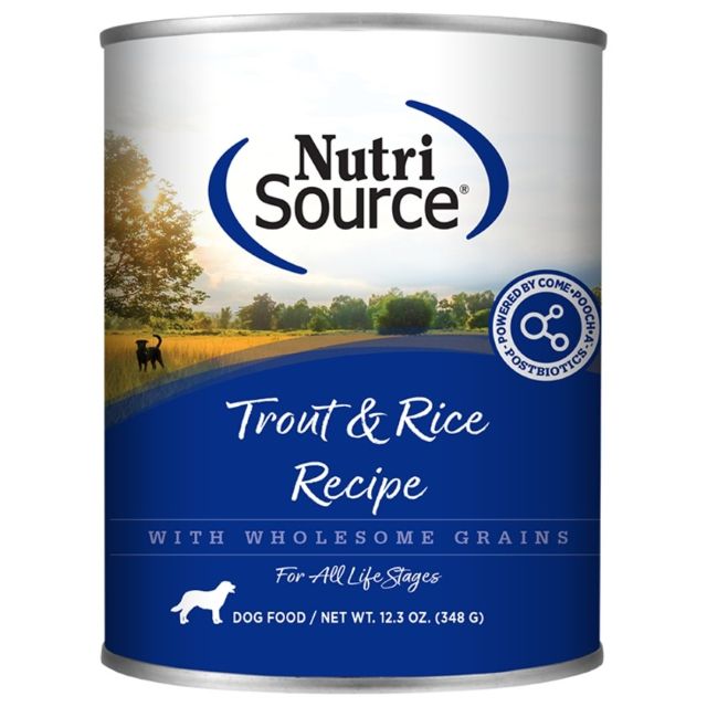 Nutrisource® Dog Trout & Rice Food, 12.3-oz Can