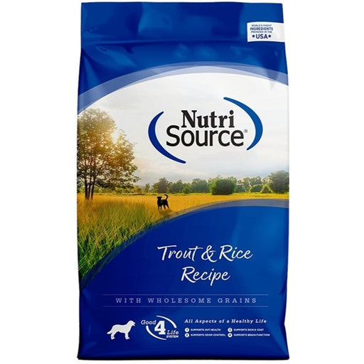 NutriSource Adult Trout & Rice Dry Dog Food 26-Lbs.