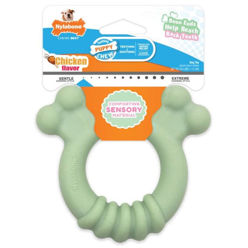 Nylabone Puppy Sensory Material Teething Ring