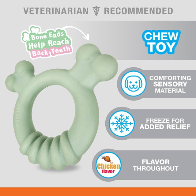 Nylabone Puppy Sensory Material Teething Ring