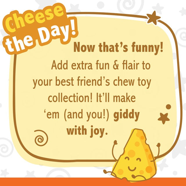 Nylabone Power Chew Cheese Dog Toy, Medium/Wolf