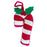 Candy Cane with Holly Embroidered Wool Ornament