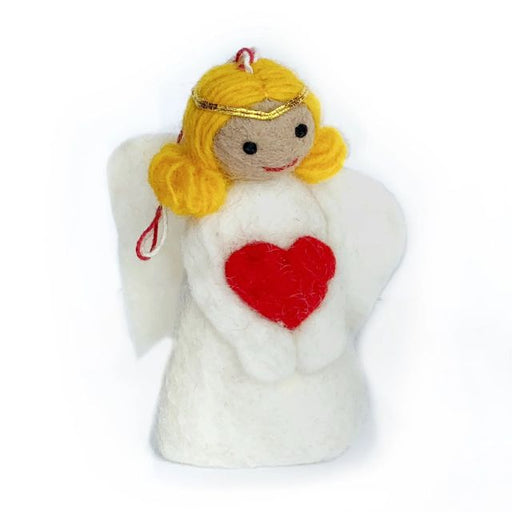 Angel Heart Felt Wool Ornament