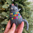 Cat Tangled in Lights Felt Wool Ornament