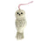 Snowy Owl Felt Wool Ornament