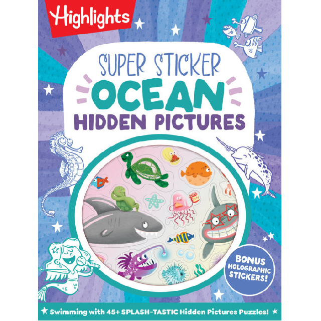 Ocean Hidden Pictures Super Sticker Book by Highlights