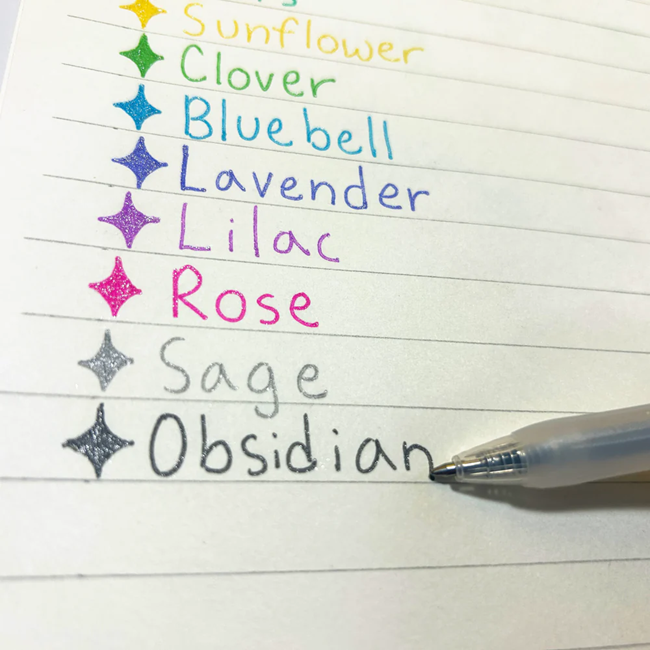 Oh My Glitter! Retractable Gel Pens - Set of 12