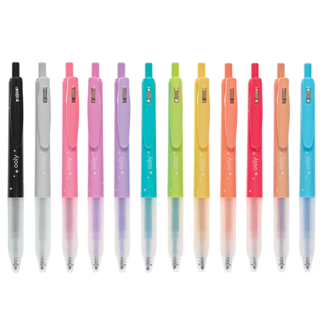 Oh My Glitter! Retractable Gel Pens - Set of 12