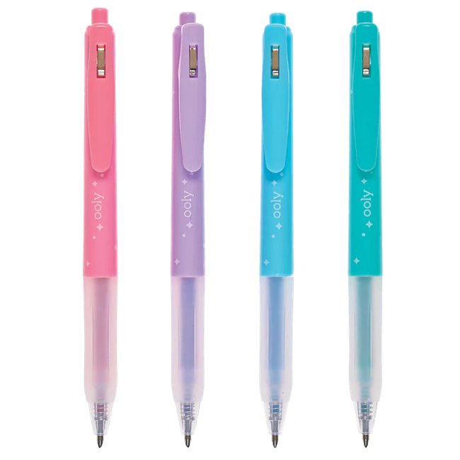 Oh My Glitter! Retractable Gel Pens - Set of 4