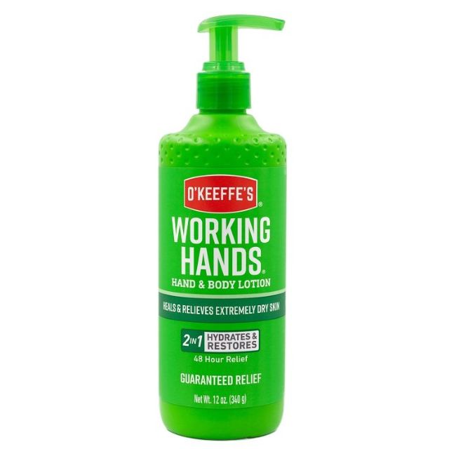 O'Keeffe's Hand & Body Lotion Lightweight Formula, 12oz Pump