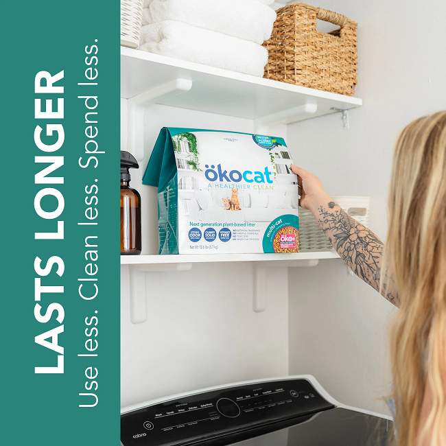 Okocat Natural Multi Cat Clumping Cat Litter