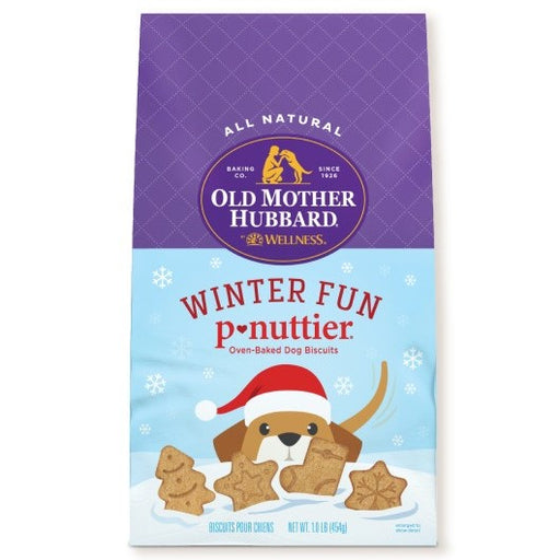 Old Mother Hubbard Winter Fun P-Nuttier Oven-Baked Biscuits Dog Treats 16 oz.