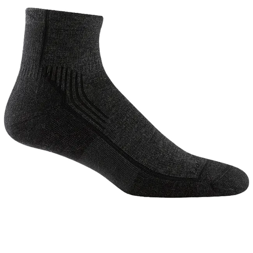 Men's Hiker Quarter Midweight Hiking Socks, Onyx Black