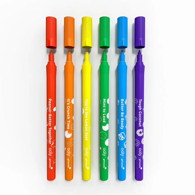 OOLY x Girl Scouts Cookie Scented Markers - Set of 6