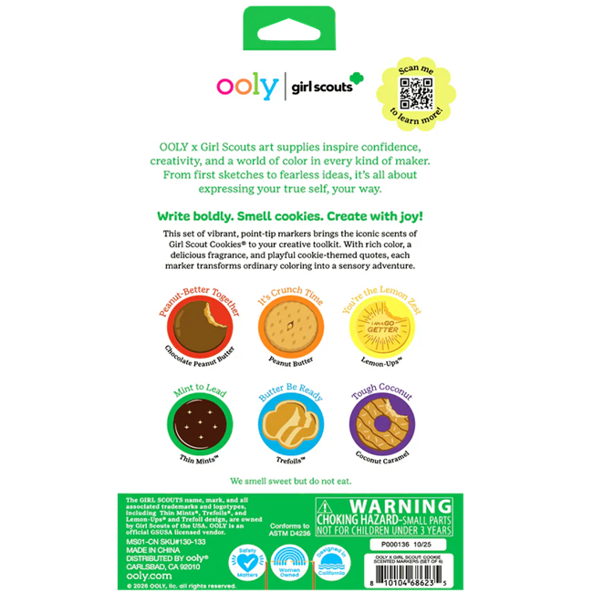 OOLY x Girl Scouts Cookie Scented Markers - Set of 6