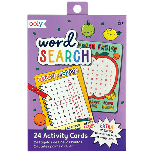 Ooly Word Search Activity Cards for Kids, Set of 24