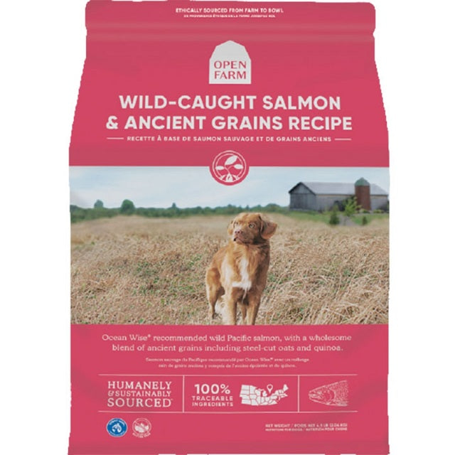 Picture of Open Farm Wild-Caught Salmon & Ancient Grains Dry Dog Food — Ellington ...