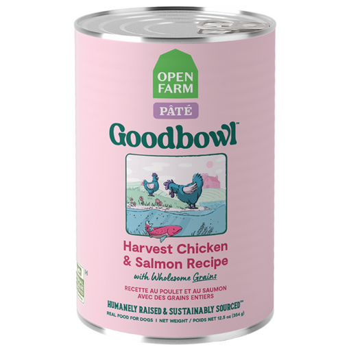 Open Farm Goodbowl™ Harvest Chicken & Salmon Pâté for Dogs 12.5-oz Can